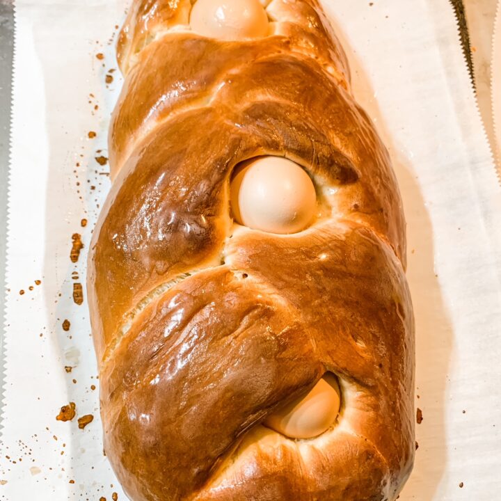 Portuguese sweet bread with egg